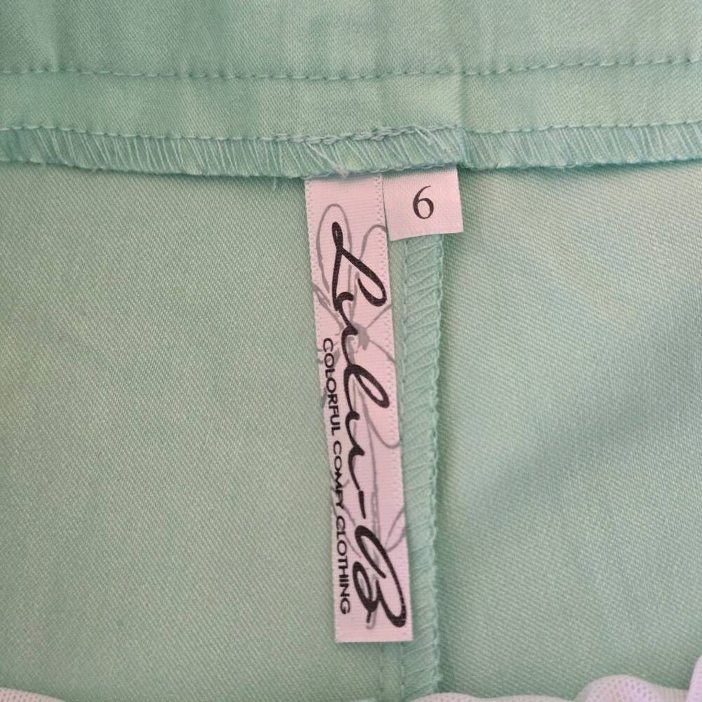 Lulu B Womens Light Green Pull On Summer Staple Shorts Size 6 - Picture 2 of 10